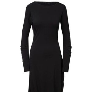 MAISON MARGIELA | LONG SLEEVE JERSEY DRESS IN BLACK | (EST. RETAIL $1,195)